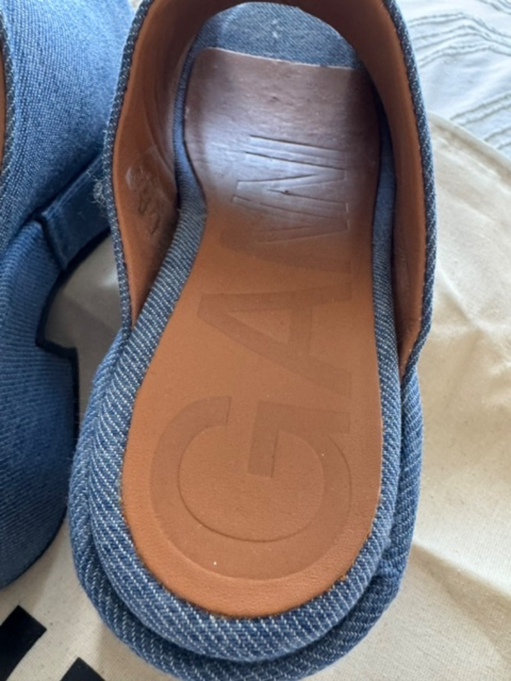 GANNI Platform Denim Mules - NEW - Size 37 - Picture 6 of 11